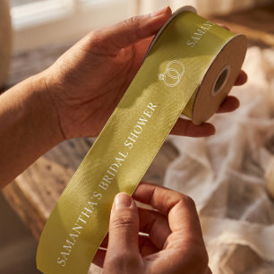 Goldene Hochzeitsshower Satinband