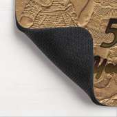 Goldene Hochzeitstag-Mausunterlage Mousepad (Ecke)