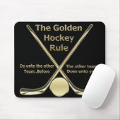 Goldene Hockey-Regel Mousepad (Mit Mouse)