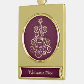 Goldene Holiday Tree Banner-Ornament Gold (Links)