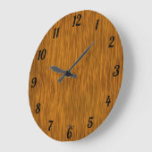 Goldene Holzkernschablone Große Wanduhr (Winkel)