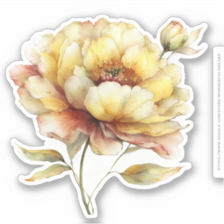Goldene Honig Fee Welt – 04 Blumen tragend Sti Aufkleber