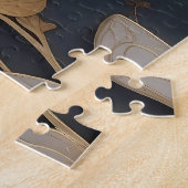 Goldene Honigbiene auf der Leinwand Puzzle (Seite)