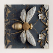 Goldene Honigbiene auf der Leinwand Puzzle (Horizontal)