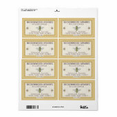 Goldene Honigbiene-Gütesiegel Goldenrod Border (Vorne)