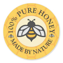 Goldene Honigbiene & Honigwabe - 100% reiner Natur