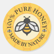 Goldene Honigbiene & Honigwabe - 100% reiner Natur