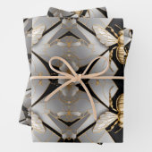 Goldene Honigbiene Kunst Geschenkpapier Set (Beispiel)