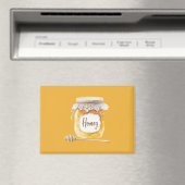Goldene Honigglas-Nahrung Magnet (In Situ (Geschirrspüler))