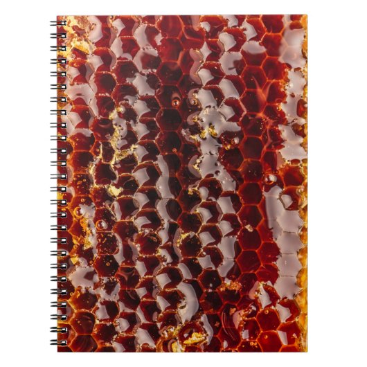 Goldene Honigwabe Notizblock (Vorderseite)