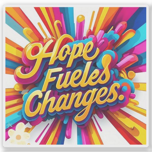 "Goldene Horizonte" Aufkleber (Vorderseite)