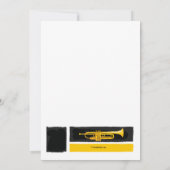 Goldene Horneinladung Einladung (Rückseite)