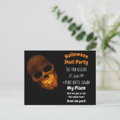 Goldene Hülle auf schwarzer Einladung Postkarte (Stehend Vorderseite)