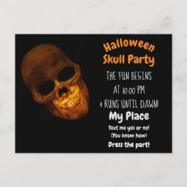 Goldene Hülle auf schwarzer Einladung Postkarte