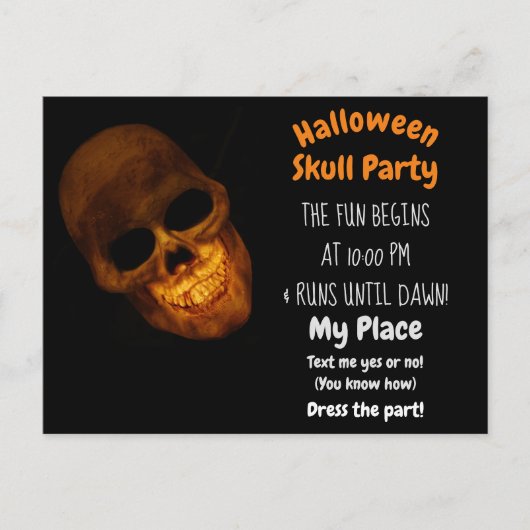 Goldene Hülle auf schwarzer Einladung Postkarte (Vorderseite)