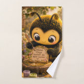 Goldene Hummel im Blütentanz.10 Badhandtuch Set (Handtuch)