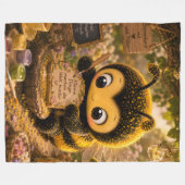 Goldene Hummel im Blütentanz.10 Fleecedecke (Vorderseite (Horizontal))