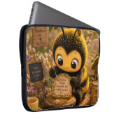 Goldene Hummel im Blütentanz.10 Laptopschutzhülle (Vorne Rechts)