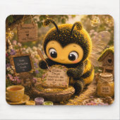 Goldene Hummel im Blütentanz.10 Mousepad (Vorne)
