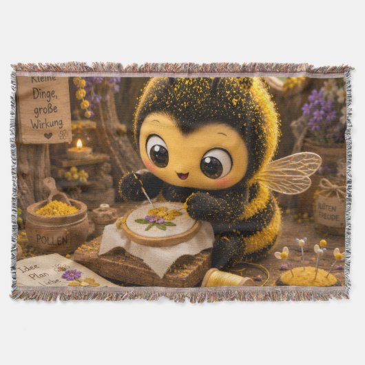 Goldene Hummel im Blütentanz.11 Decke (Vorderseite)