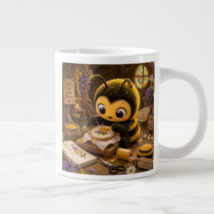 Goldene Hummel im Blütentanz.11 Jumbo-Tasse
