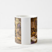 Goldene Hummel im Blütentanz.11 Kaffeetasse (Mittel)