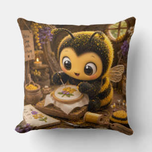 Goldene Hummel im Blütentanz.11 Kissen