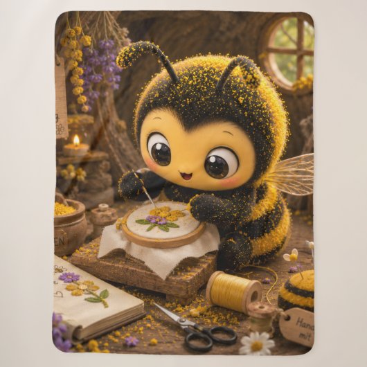Goldene Hummel im Blütentanz.11 Sherpadecke (Vorderseite)