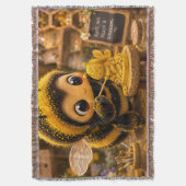 Goldene Hummel im Blütentanz.12 Decke (Vorderseite Vertikal)