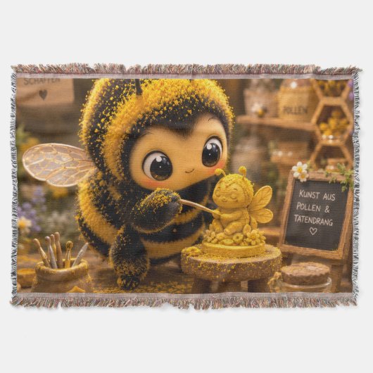 Goldene Hummel im Blütentanz.12 Decke (Vorderseite)