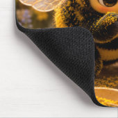 Goldene Hummel im Blütentanz.12 Mousepad (Ecke)