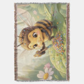Goldene Hummel im Blütentanz.2 Decke (Vorderseite Vertikal)