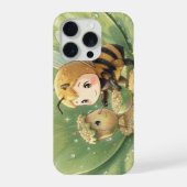 Goldene Hummel im Blütentanz.3 iPhone Hülle (Rückseite)