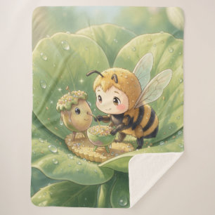 Goldene Hummel im Blütentanz.3 Sherpadecke