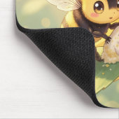 Goldene Hummel im Blütentanz.4 Mousepad (Ecke)