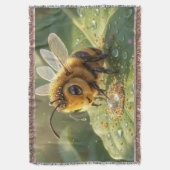 Goldene Hummel im Blütentanz.5 Decke (Vorderseite Vertikal)