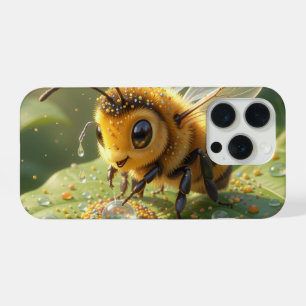 Goldene Hummel im Blütentanz.5 iPhone 15 Pro Hülle