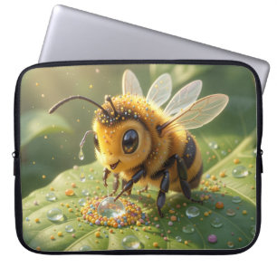 Goldene Hummel im Blütentanz.5 Laptopschutzhülle