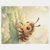 Goldene Hummel im Blütentanz.6 Fleecedecke (Vorderseite (Horizontal))