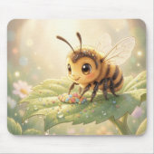 Goldene Hummel im Blütentanz.6 Mousepad (Vorne)