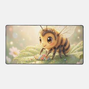 Goldene Hummel im Blütentanz.6 Schreibtischunterlage