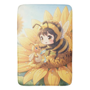 Goldene Hummel im Blütentanz.7 Badematte