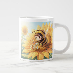 Goldene Hummel im Blütentanz.7 Jumbo-Tasse