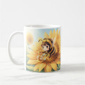 Goldene Hummel im Blütentanz.7 Kaffeetasse (Links)