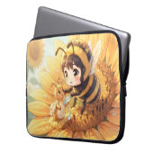 Goldene Hummel im Blütentanz.7 Laptopschutzhülle (Vorderseite Links)