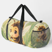 Goldene Hummel im Blütentanz.8 Duffle Bag (Rechte Ecke)