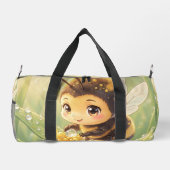 Goldene Hummel im Blütentanz.8 Duffle Bag (Rückseite)