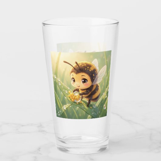Goldene Hummel im Blütentanz.8 Glas (Vorderseite)