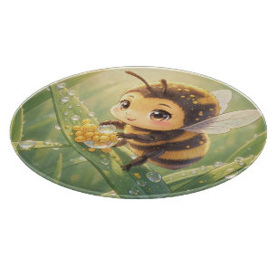 Goldene Hummel im Blütentanz.8 Schneidebrett