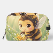 Goldene Hummel im Blütentanz.8 Waschbeutel (Rückseite)